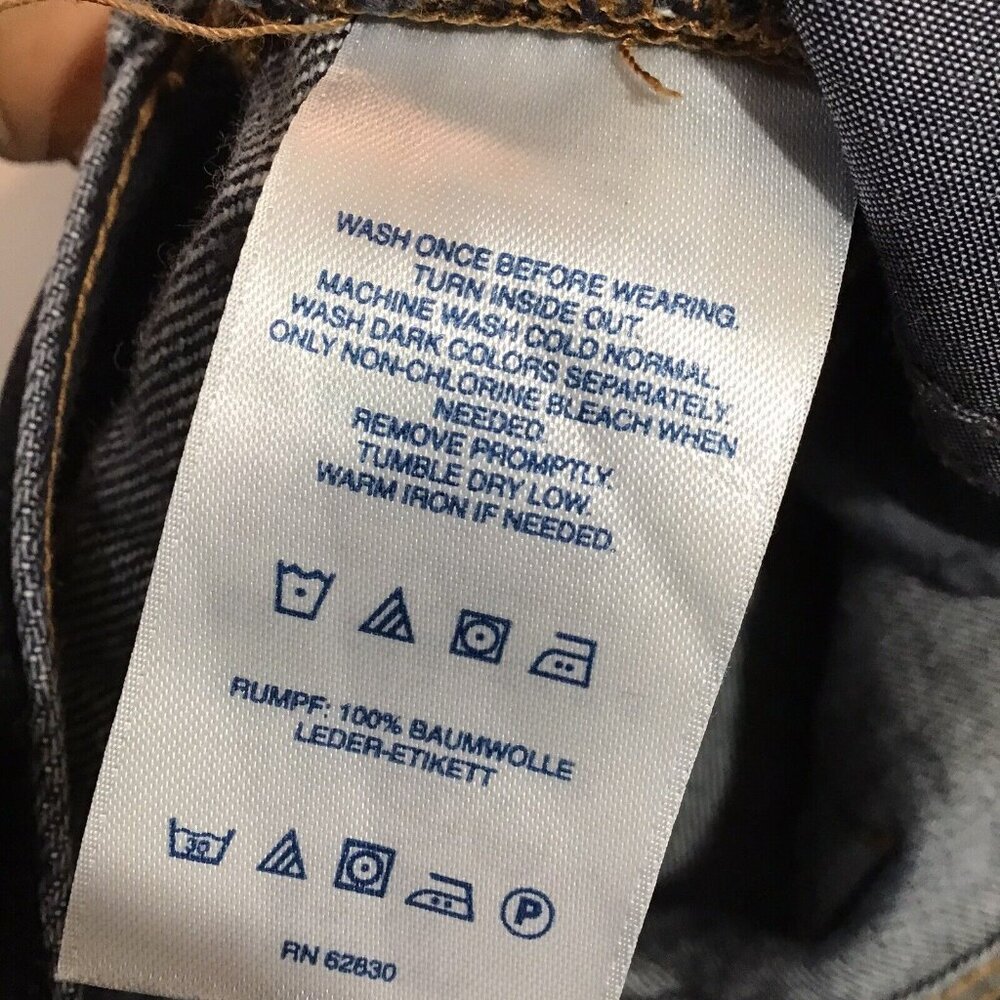 Lands' End Jeans for Men 33x31 Dark Rinse 100% Cotton Straight Fit-new w/o tags - Picture 3 of 7